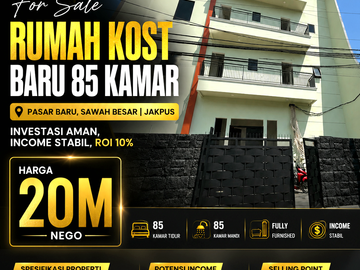 Rumah Kost Baru 85 Kamar Pasar Baru Sawah Besar Jakpus