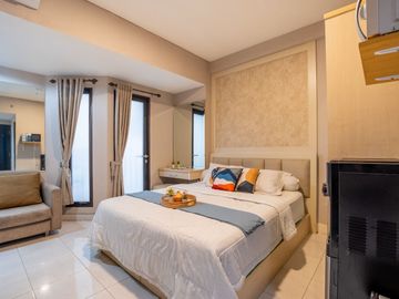 Sewa Murah & Dekat Dengan MRT! Apartemen Studio Tamansari Sudirman, Full Furnished, Lokasi Strategis Jakarta - SCBD, Semanggi, Benhil, Senayan, WTC.