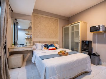 Sewa Murah & Dekat Dengan MRT! Apartemen Studio Tamansari Sudirman, Full Furnished, Lokasi Strategis Jakarta - SCBD, Semanggi, Benhil, Senayan, WTC.