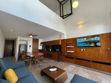 Penthouse De Lujo En Venta En Playa Del Carmen, Amueblado, Con Alberca Privada Y Doble Altura PH