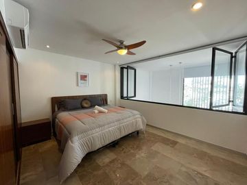 Penthouse De Lujo En Venta En Playa Del Carmen, Amueblado, Con Alberca Privada Y Doble Altura PH