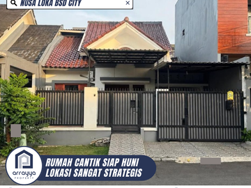 RUMAH CANTIK 2 LANTAI LOKASI SANGAT STRATEGIS DI NUSA LOKA BSD CITY (ENB401)