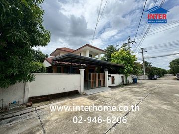 Two-story detached house, 72.1 sq.wah, in Fuang Suk 5 Village, Bang Bua Thong, near Sarasas Bang Bua Thong School, Kanchanaphisek Road, and Lam Pho Ro