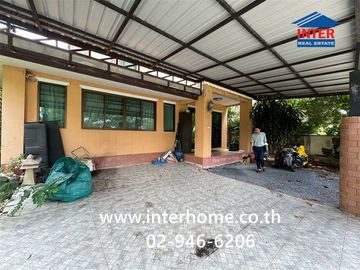 Two-story detached house, 72.1 sq.wah, in Fuang Suk 5 Village, Bang Bua Thong, near Sarasas Bang Bua Thong School, Kanchanaphisek Road, and Lam Pho Ro