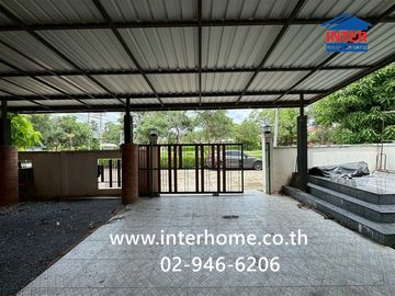Two-story detached house, 72.1 sq.wah, in Fuang Suk 5 Village, Bang Bua Thong, near Sarasas Bang Bua Thong School, Kanchanaphisek Road, and Lam Pho Ro