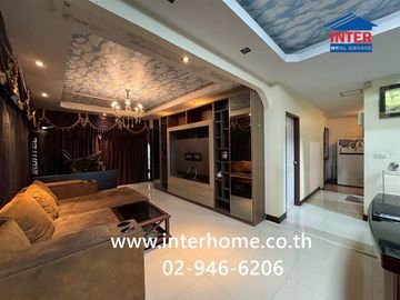 Two-story detached house, 72.1 sq.wah, in Fuang Suk 5 Village, Bang Bua Thong, near Sarasas Bang Bua Thong School, Kanchanaphisek Road, and Lam Pho Ro