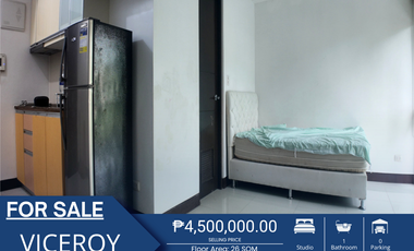 Studio Type Condo for Sale in Mckinley, Taguig City at The Viceroy