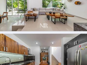 Impresionante casa de 3 niveles con acabados de lujo y diseño moderno.