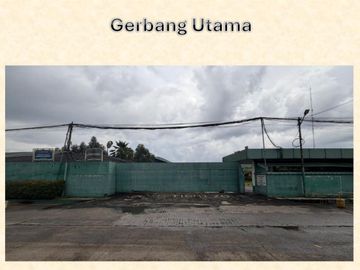 Dijual Pabrik Kawasan Industri Cikupa Tangerang