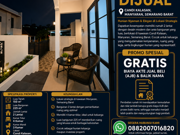 RUMAH MEWAH DESAIN MODERN DI KOTA SEMARANG AKSES DEKAT GERBANG TOL