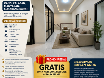 RUMAH MEWAH DESAIN MODERN DI KOTA SEMARANG AKSES DEKAT GERBANG TOL