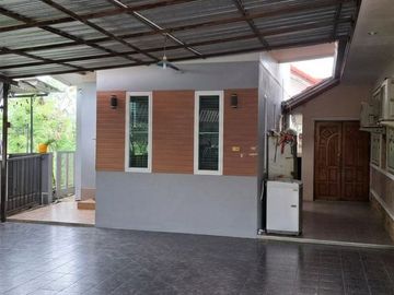 PZ1286-ขายบ้านเดี่ยว ชั้นเดียว หมู่บ้าน เดอะซัน วิลเลจ มาบตาพุด ระยอง บ้านแปลงมุม เนื้อที่ 76.7 ตร.ว.  ห่างจากถนนมาบยา เพียง 750 เมตร และถนนสุขุมวิท