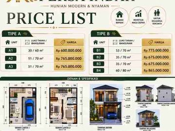 Rumah murah 2 lantai di Ciracas