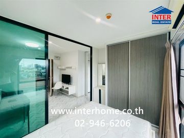 26.53 sq.m. condominium at Library House Charansanitwong 13, near Thonburi Vocational College, Soi Charansanitwong 13, Soi Phanichayakarn Thonburi 21,