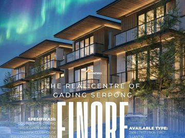 Cluster Finore By Summarecon ! Paling Terlaris Cukup DP 10% KPR Angsuran 15Jutaan! More Info Chat GasPro