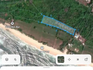 Dijual Tanah Tebing dan Los Pantai Nyang-nyang