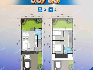 2Lantai Tanah 60m² Termurah Di Legok Tangerang Siap Huni