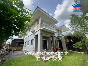 Two-story detached house, 74.8 sq.w., Delight at Scene Watcharapol-Jatuchot Village, Sukhaphiban 5 Road, Watcharapol Road, Sai Mai District, Bangkok.