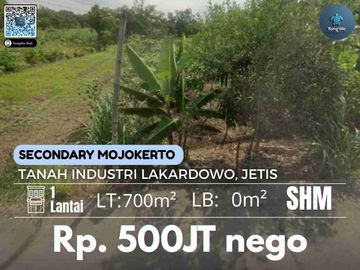 Tanah Industri Dijual Di Mojokerto Di Jetis Lakardowo