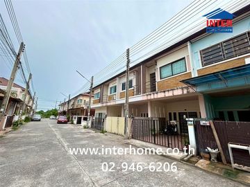 Two-story townhome, 16.4 sq.wa., Prarthana Town Plus Village, Soi Laem Payom 2, Sukhumvit Road, Rayong City, Rayong.