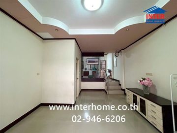 Two-story townhome, 16.4 sq.wa., Prarthana Town Plus Village, Soi Laem Payom 2, Sukhumvit Road, Rayong City, Rayong.