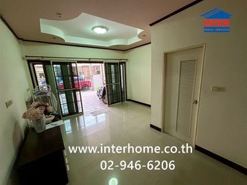 Two-story townhome, 16.4 sq.wa., Prarthana Town Plus Village, Soi Laem Payom 2, Sukhumvit Road, Rayong City, Rayong.