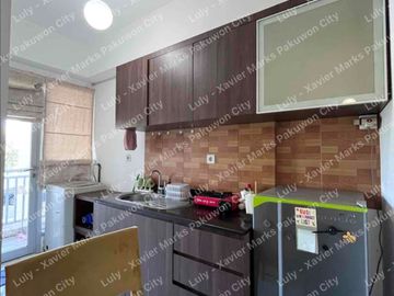 Disewakan Apartemen Eastcoast Residence 1BR Full Furnished Lantai Ground Hadap Hoky Pakuwon City Surabaya Timur