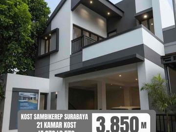 Murah Kost Eksklusif 21 Kamar Full Furnish Lokasi Strategis di Sambikerep Surabaya Barat