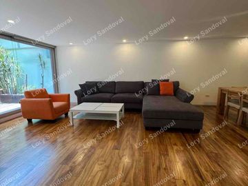 HERMOSO GARDEN HOUSE AMUEBLADO EN RENTA EN POLANCO CON TERRAZA PRIVADA 85,000