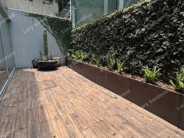 HERMOSO GARDEN HOUSE AMUEBLADO EN RENTA EN POLANCO CON TERRAZA PRIVADA 85,000