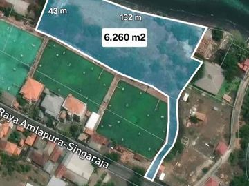 Dijual Tanah Los Pantai Premium di Tulamben