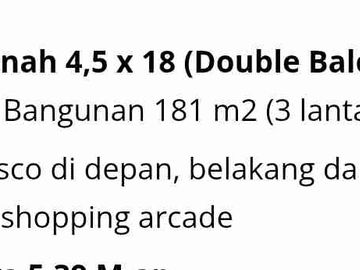 Dijual Double Balcony di Alfresco