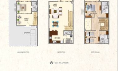 Townhouse For Sale in Tagaytay Hightlands (Scottsdale)-MC