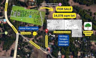 1.4 Hectares Prime Lot for Sale in Brgy. Tanagan Calatagan Batangas