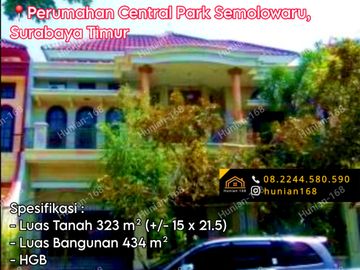 Rumah Perumahan Central Park Semolowaru Mulyosari Surabaya Timur Sukolilo Wismamukti Klampis Anom Indah Harapan Aji Manyar Tompotika Tirtoasri Tirtomoyo