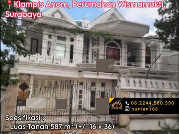 Jual Rumah Perumahan Wismamukti Klampis Anom Indah Harapan Aji Semolo Barat Timur Ngasem Sukolilo Surabaya Timur