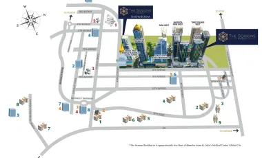 THE SEASONS RESIDENCES 1 Bedroom 58.00sqm RFO in MITSUKOSHI Grand Hyatt Res BGC Taguig City