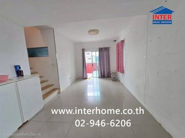 Two-story townhome, 27.5 sq.wa., Pruksa Ville 66/1 Bangna-Namdaeng, Bangna-Trat Road, Bua Nakarin Road, Bang Phli, Samut Prakan.