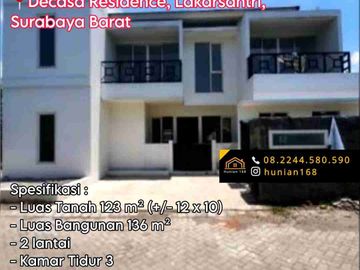 Rumah Perumahan Decasa Residence Lakarsantri Surabaya Barat Mansion Park Nine Wiyung Menganti Amega Westparc