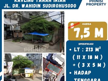 DIJUAL Kavling Besar di Jalan Wahidin Sudirohusodo