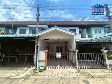 Two-story townhouse, 16 sq.wa., Chat Phailin Village, Lad Lum Kaeo, near the Provincial Waterworks Authority of Pathum Thani, Pathum Thani Hospital, K