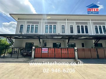 Two-story townhome, 20.1 sq.wah, Chat Luang 17 Village, Rangsit-Khlong 3, near Thai Somboon Market Rangsit-Khlong 3, Khukot-Khlong Luang Road, Khlong