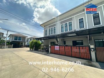 Two-story townhome, 20.1 sq.wah, Chat Luang 17 Village, Rangsit-Khlong 3, near Thai Somboon Market Rangsit-Khlong 3, Khukot-Khlong Luang Road, Khlong