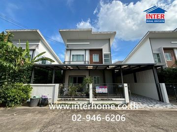 Two-story semi-detached house, 37.2 sq.wah, Lanceo Pride Kanchanaphisek-Klong Thanon Village, near Central Westgate, Kanchanaphisek Road, Nonthaburi R