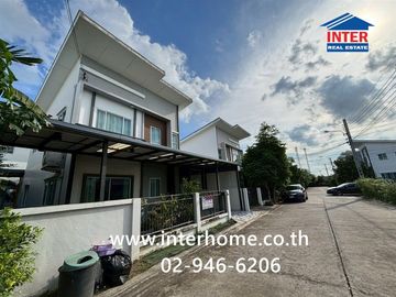 Two-story semi-detached house, 37.2 sq.wah, Lanceo Pride Kanchanaphisek-Klong Thanon Village, near Central Westgate, Kanchanaphisek Road, Nonthaburi R