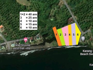 Jual Tanah Melaya Jembrana Bali Los Pantai Bisa dibeli sebagian