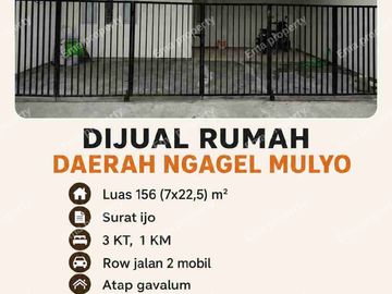 Dijual rumah daerah Ngagel Mulyo siap huni