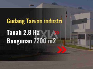 dijual Gudang 7200 M2 tanah 2.8 Ha Taiwan Industri Batam