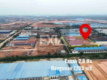 dijual Gudang 7200 M2 tanah 2.8 Ha Taiwan Industri Batam