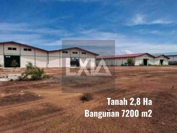 dijual Gudang 7200 M2 tanah 2.8 Ha Taiwan Industri Batam